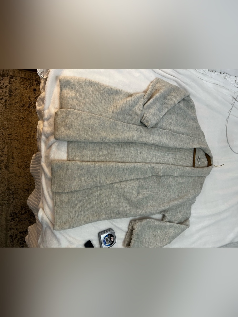 Madewell car coat long swing cardigan large